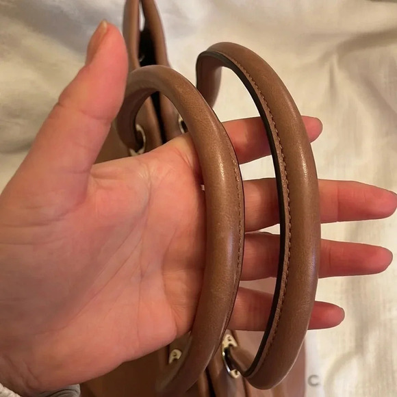 MARC JACOBS -leather satchel in clay- EUC - Picture 7 of 17